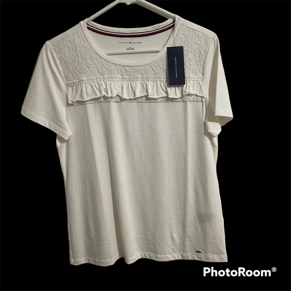 NWT Tommy Hilfiger Ivory Shirt Size M